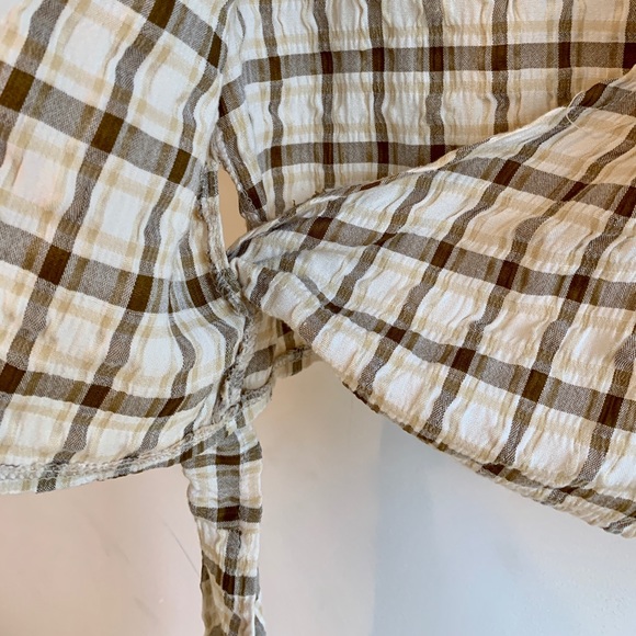 Vintage Plaid Crossover Adjustable Top - Picture 4 of 7